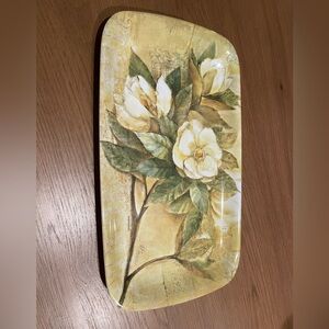 Pimpernel Sugar Magnolia Rectangular Melamine Tray